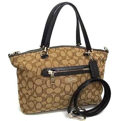 Coach Signature Handbag 36311 In Beige