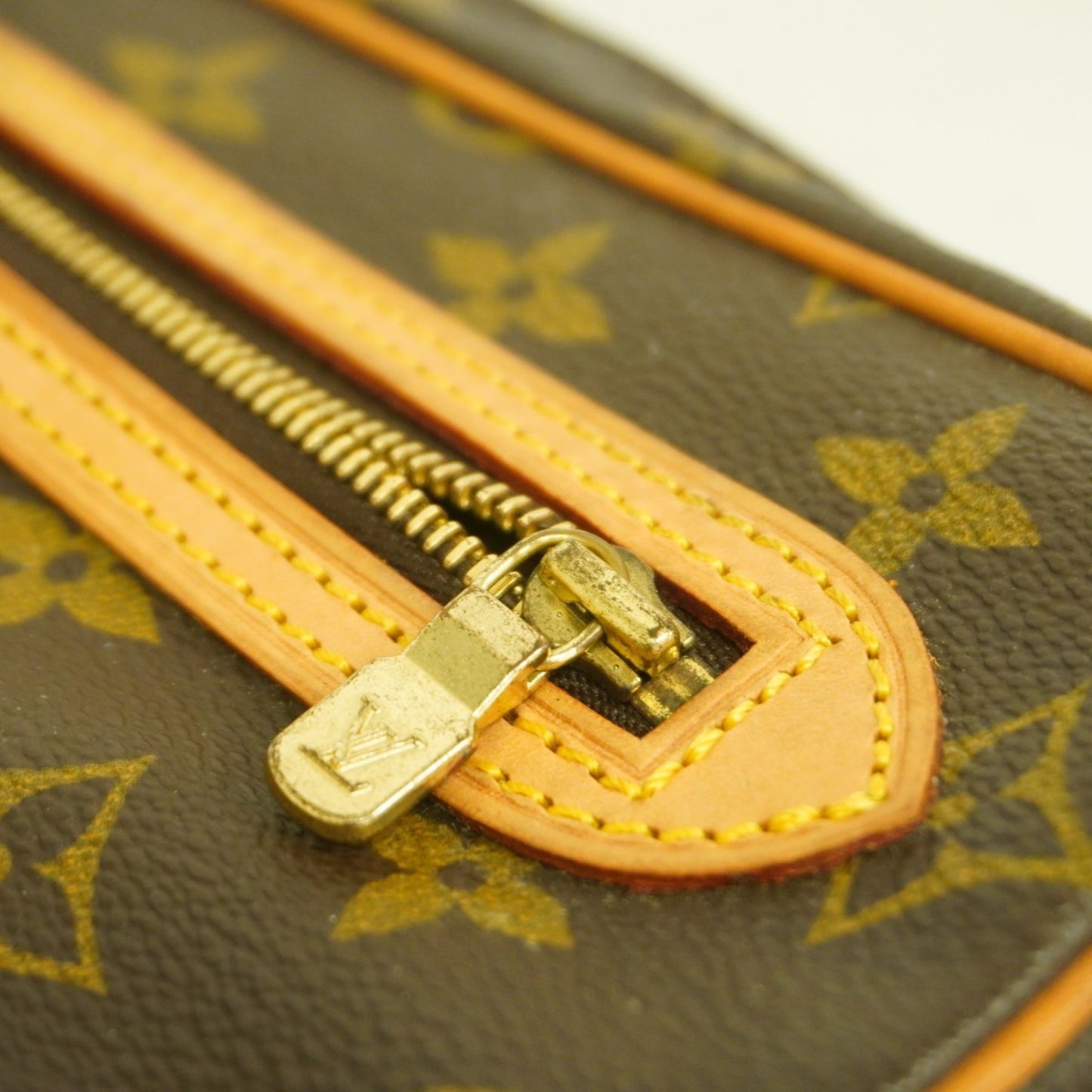 Louis Vuitton Monogram Marly Dragonne Gm Clutch Bag M51825 Brown