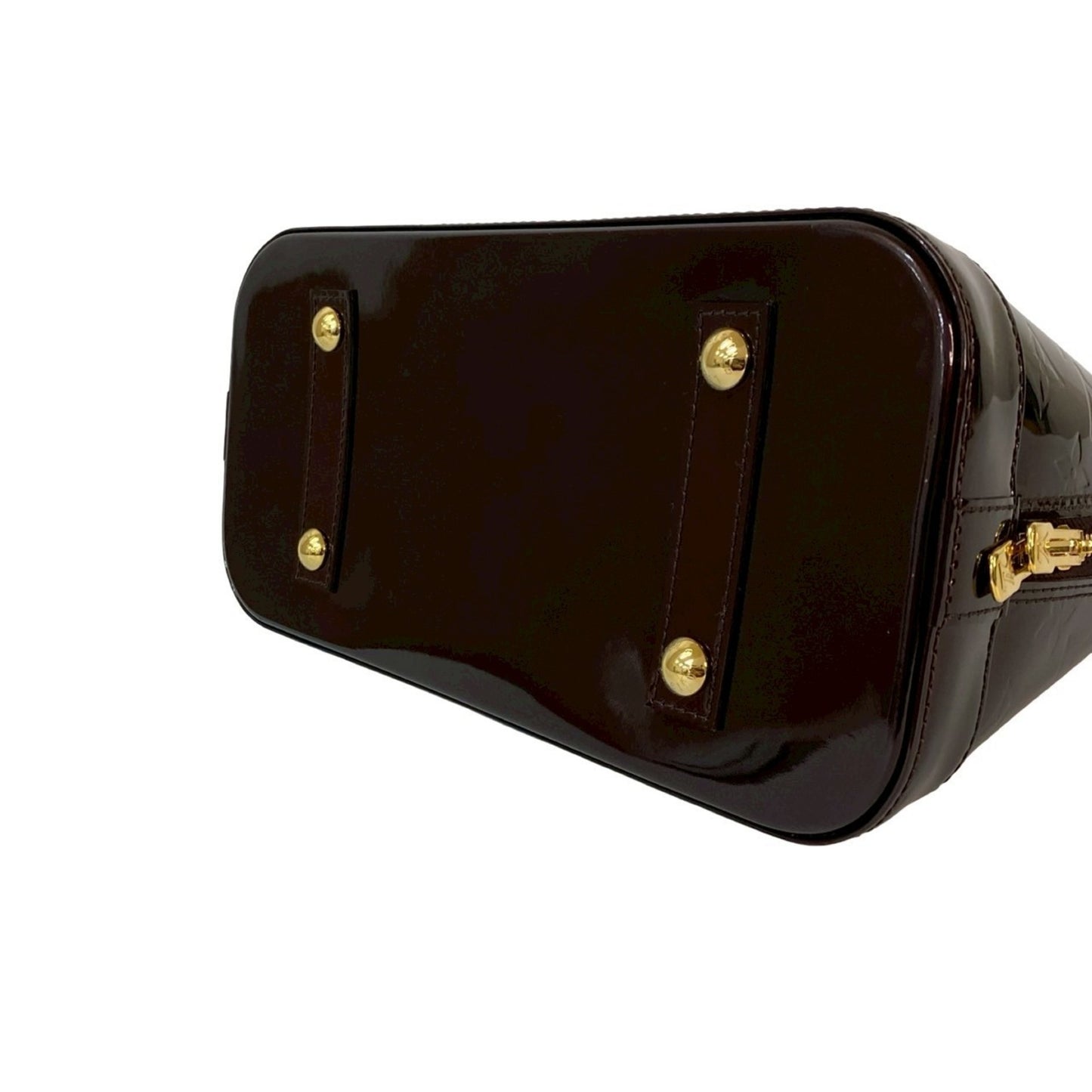 Louis Vuitton Alma Pm Monogram Vernis Patent Leather Enamel Handbag In Amaranth 33771