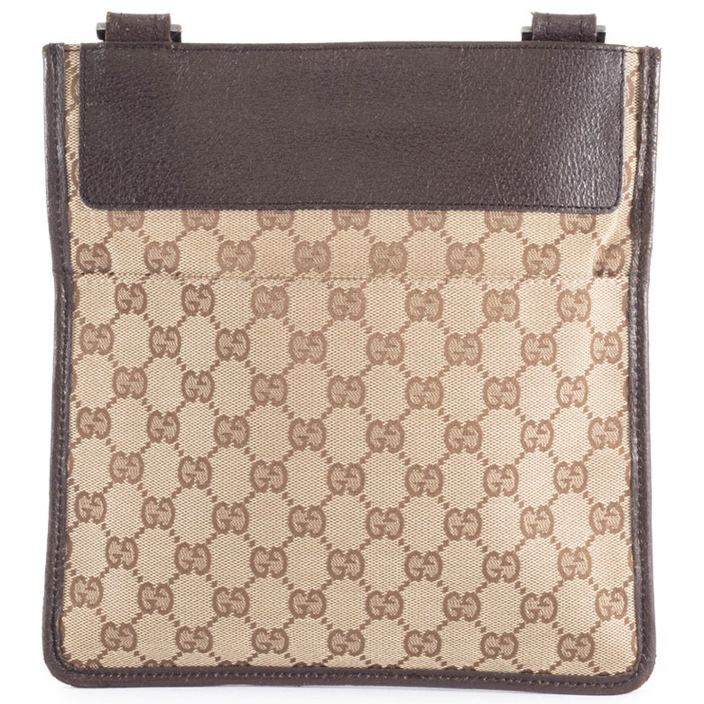 Gucci Gg Canvas Shoulder Bag In Brown