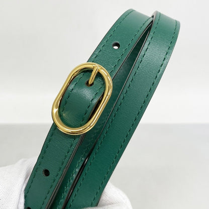 Gucci New Jackie Handbag 649016 Leather Green