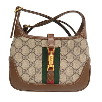 Gucci Gg Canvas Sherry Line Jackie 1961 Handbag (637092)