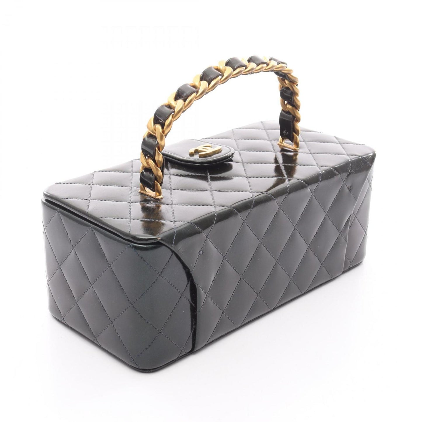 Chanel Matelasse Handbag In Patent Leather