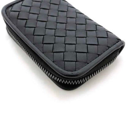 Bottega Veneta Coin Case Ec-23082 Black Intrecciato Leather P02783203X Bottega Veneta Mini Wallet