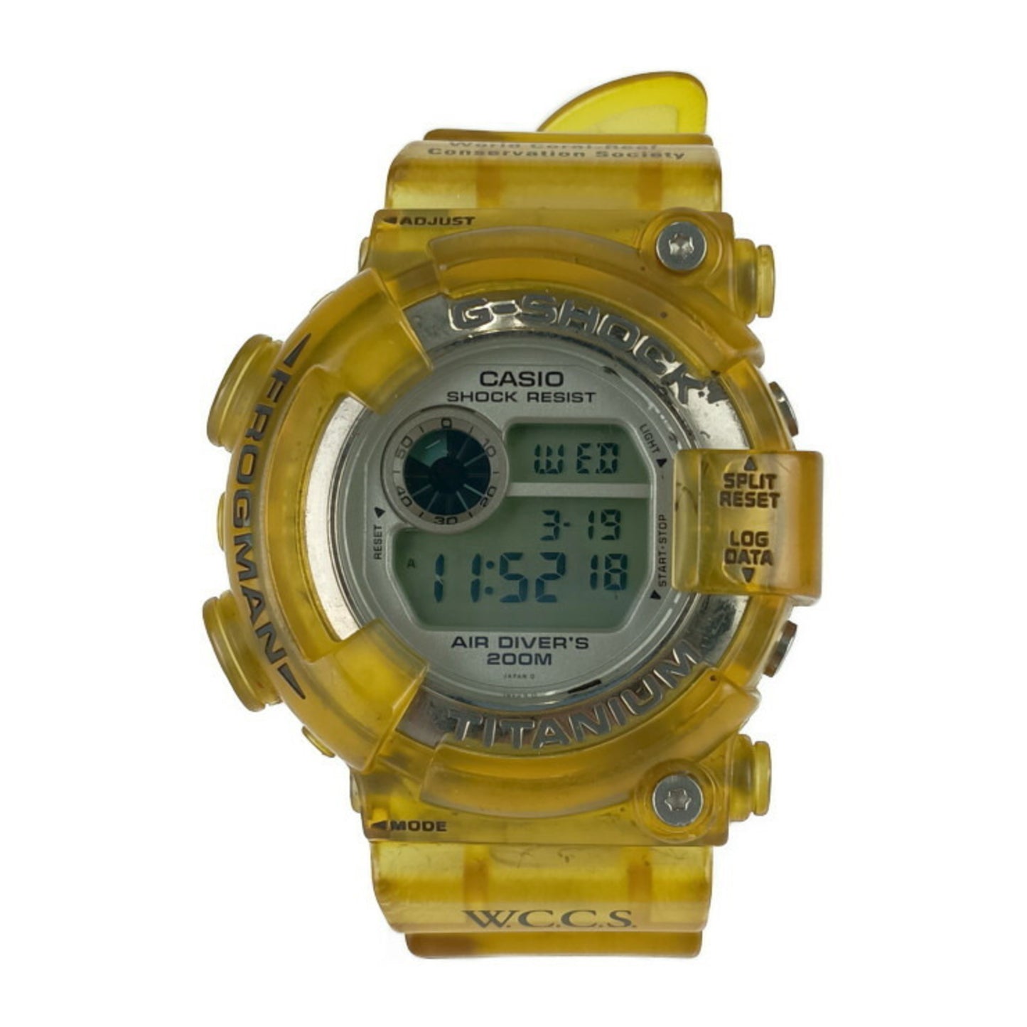 Casio Casio Watch Master Of G - Sea G-Shock Frogman G-Shock Frogman Dw-8201Wc-7T Yellow Titanium