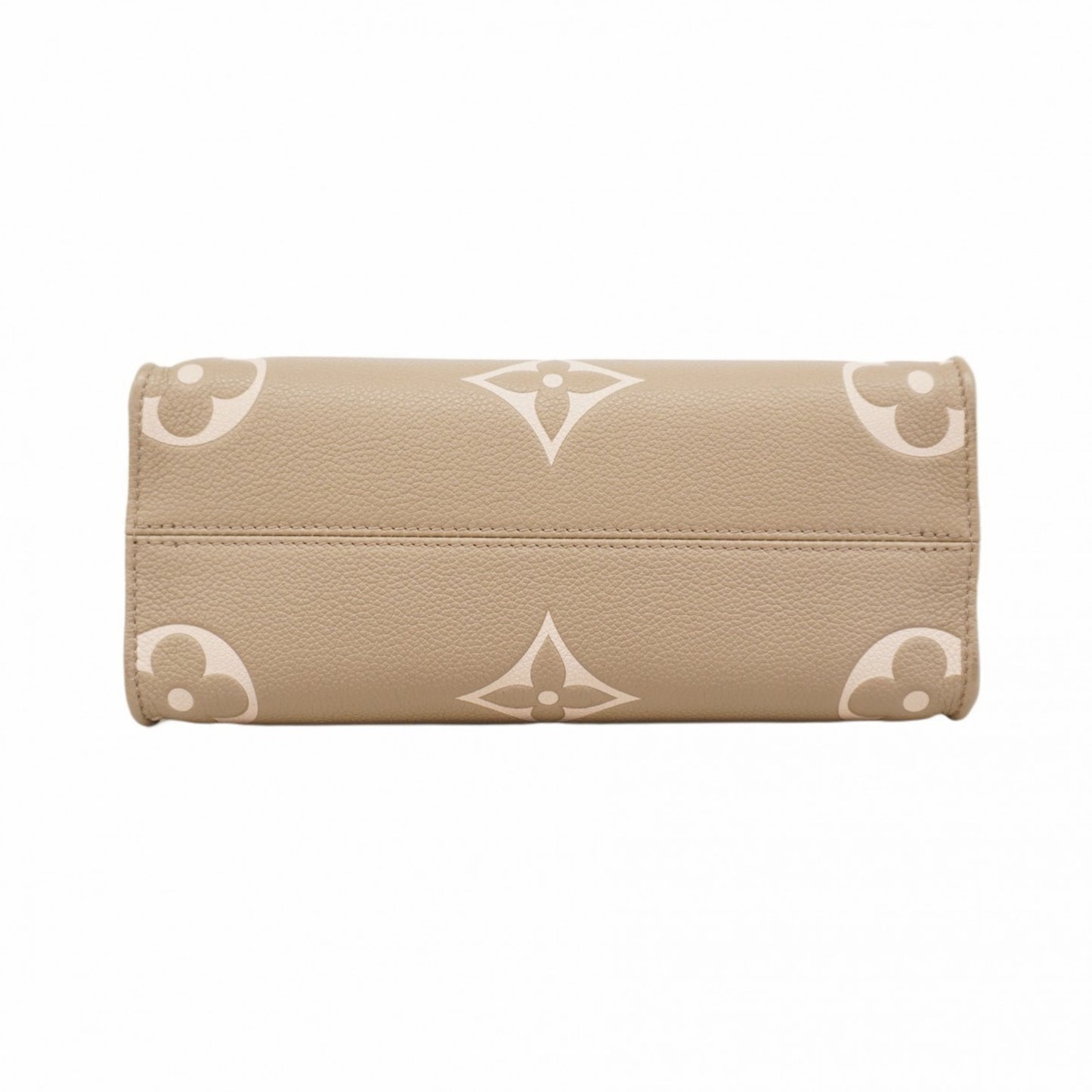 Louis Vuitton Monogram Empreinte Two-Tone On-The-Go Pm Handbag M45779 Tourtrell Creme 2-Way Bag