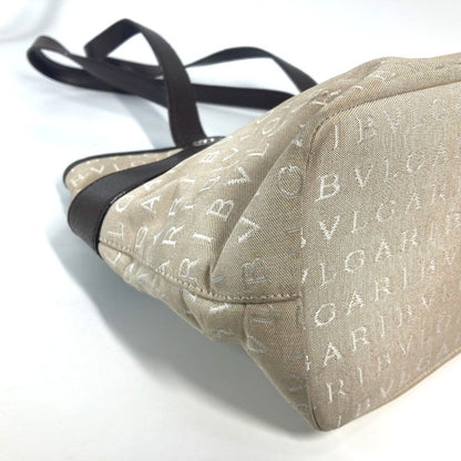 Bvlgari Bvlgari Logomania Bag Shoulder Tote Canvas Leather