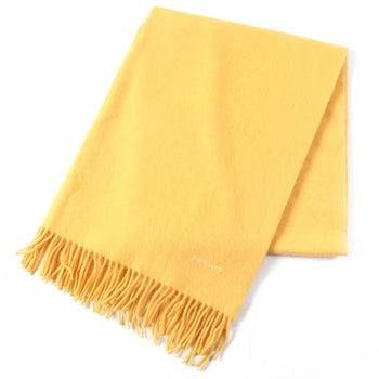 Hermes 100% Cashmere Shawl With Embroidered Logo And Fringe