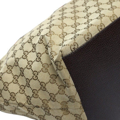 Gucci Tote Bag Handbag Gg Canvas 131230 Beige