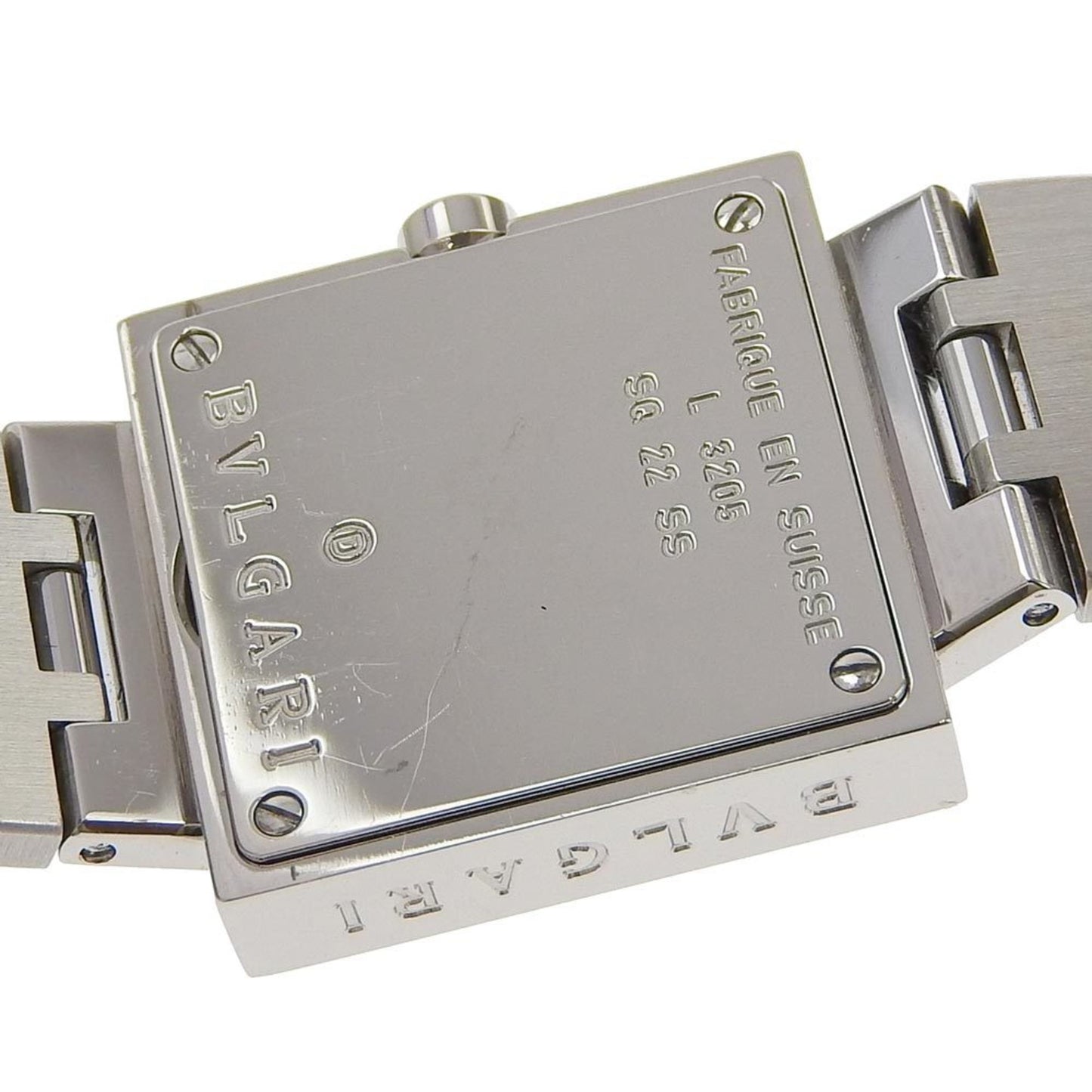 Bvlgari Quadrado Sq22Ss Stainless Steel Watch With Quartz Movement