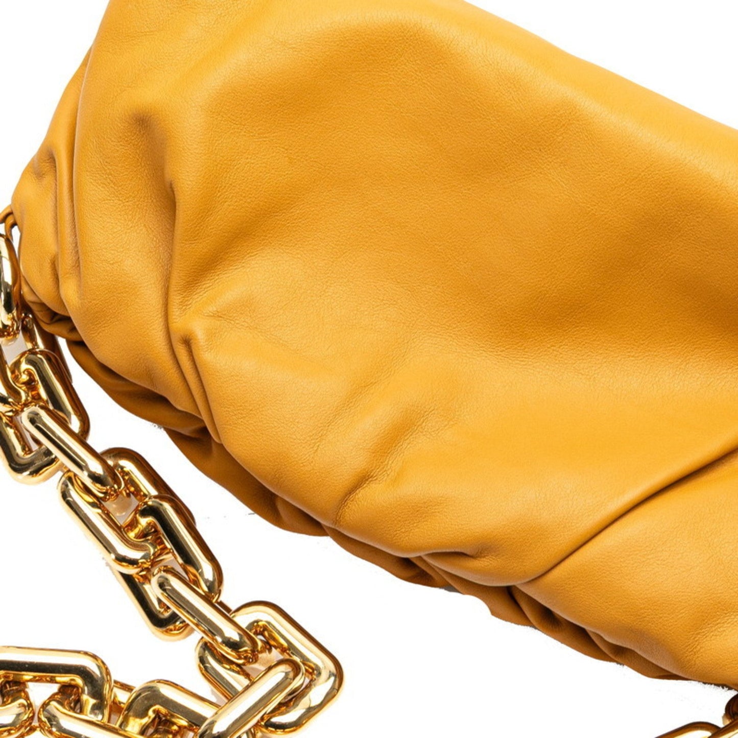 Bottega Veneta The Pouch Chain Shoulder Bag In Camel