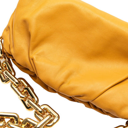Bottega Veneta The Pouch Chain Shoulder Bag In Camel