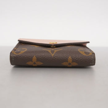 Louis Vuitton Monogram Zoe Tri-Fold Wallet M62933 Brown Rose Ballerine