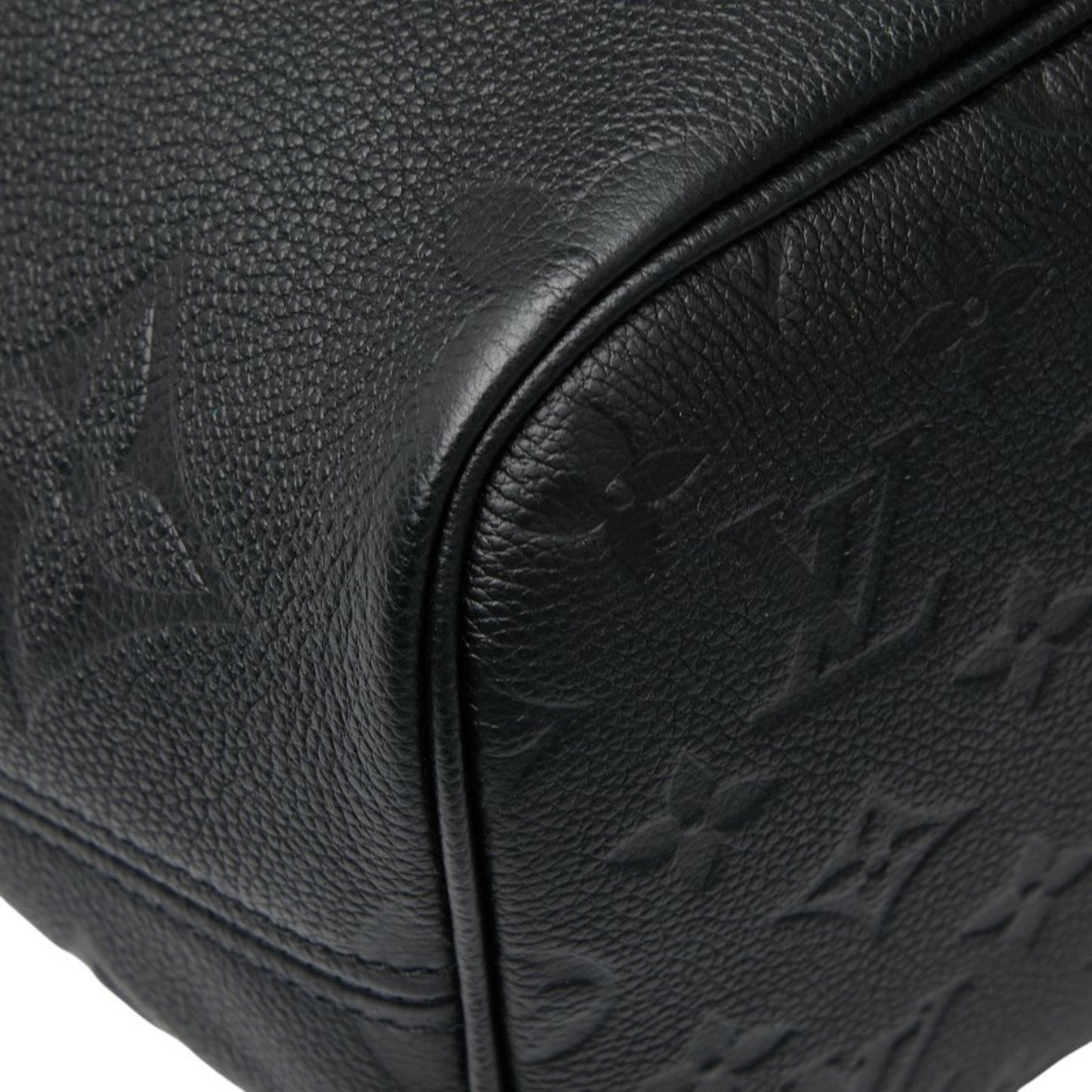 Louis Vuitton Monogram Empreinte Neverfull Mm Tote Bag/Shoulder Bag M45685 Noir Black Leather