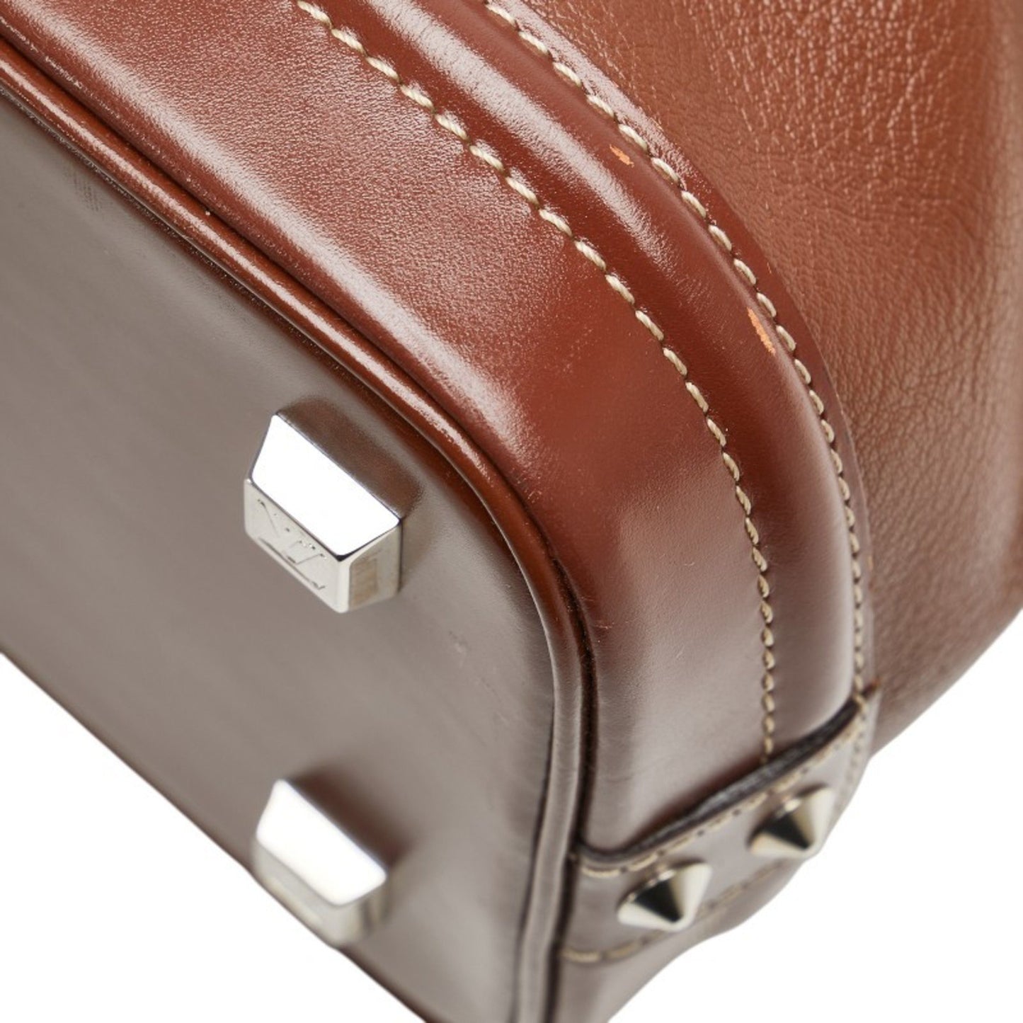 Louis Vuitton Suhali Lockit Pm Handbag M91889 Brown Leather