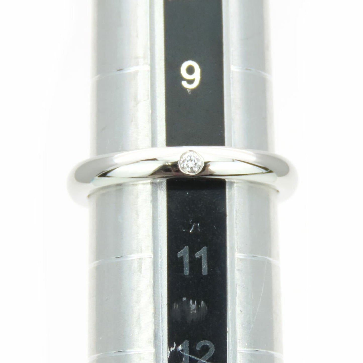 Tiffany Ring Stacking Band 1Pd Pt950 Diamond Approx. 5.3G Platinum #10 Elsa Peretti