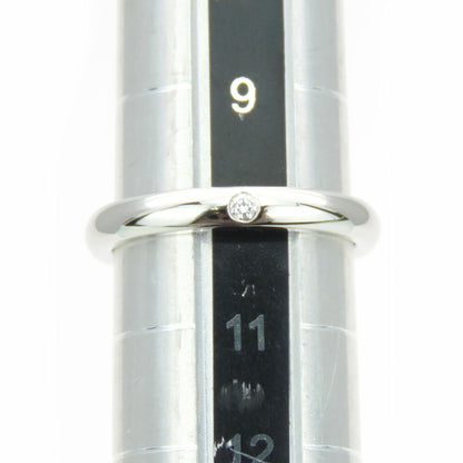 Tiffany Ring Stacking Band 1Pd Pt950 Diamond Approx. 5.3G Platinum #10 Elsa Peretti