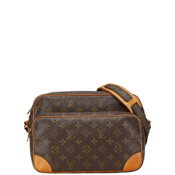 Louis Vuitton Monogram Nile Shoulder Bag M45244 Brown Pvc Leather