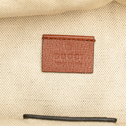 Gucci Gg Canvas La Angels Waist Bag Backpack 536842 Brown Leather