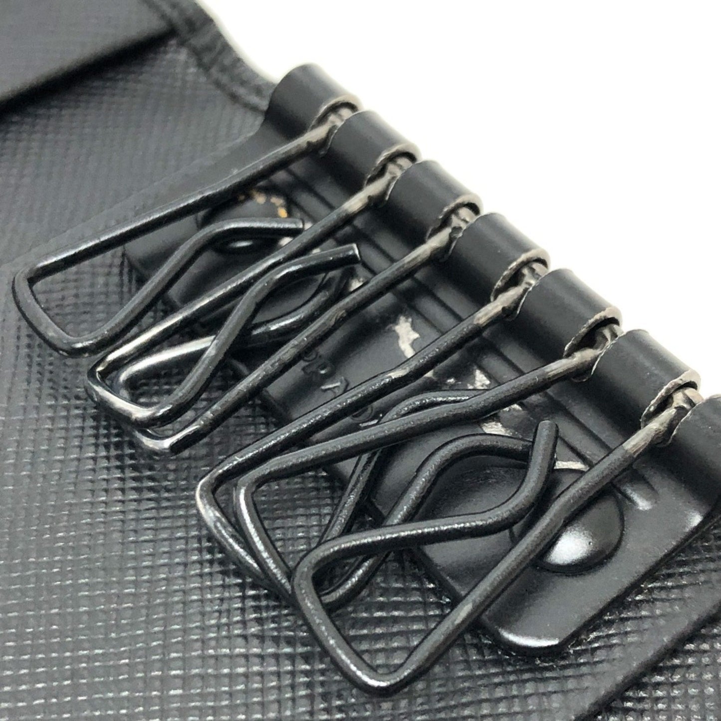Prada Camouflage 6-Key Holder Long Key Case Nylon