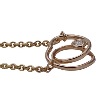 Hermes Herms Vertige Cool Tpm Women'S Heart Necklace In 750Pg Pink Gold With One Diamond