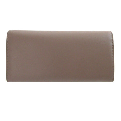 Like New Salvatore Ferragamo Vara Ribbon Leather Grey Bi-Fold Long Wallet 0502Salvatore