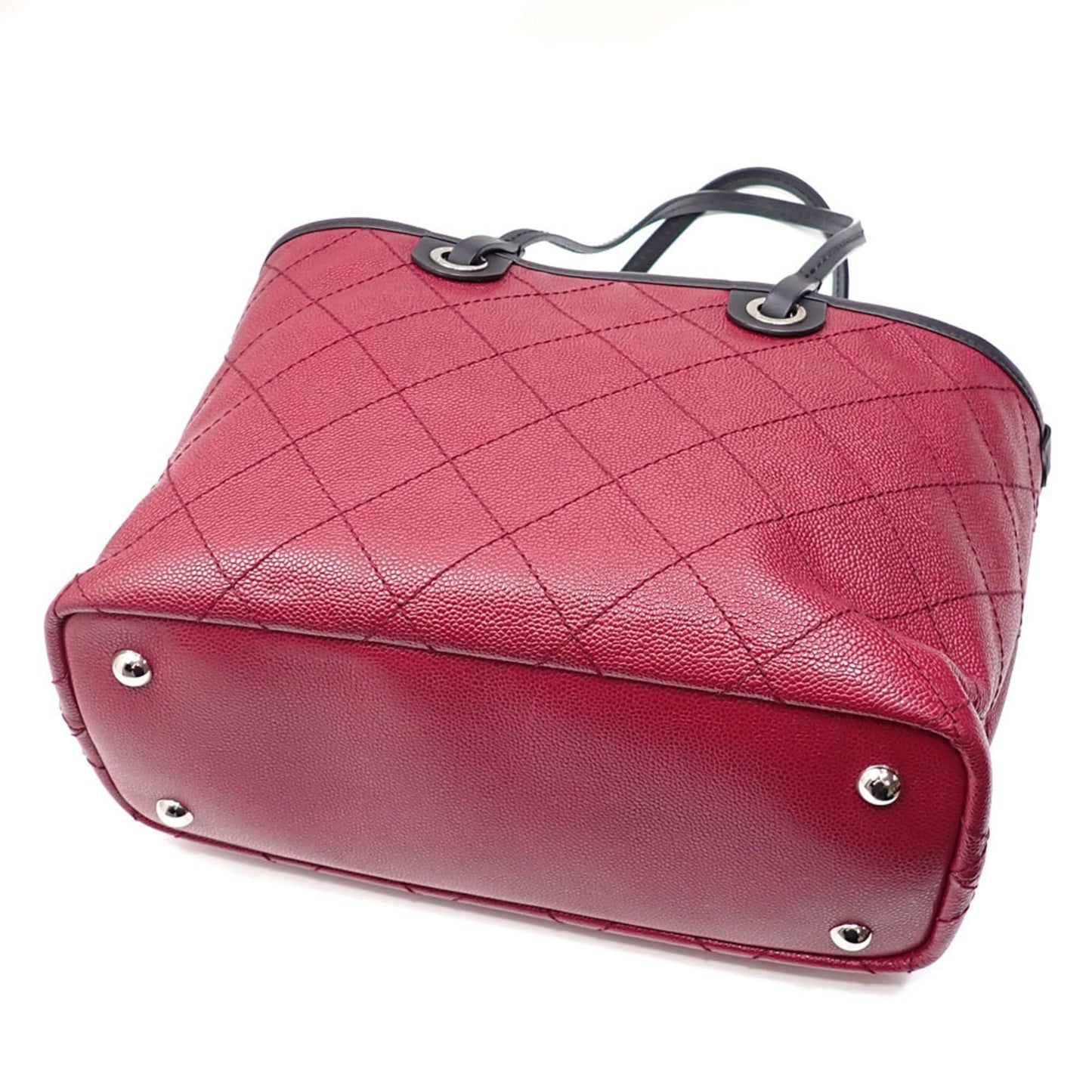 Calfskin Chanel Tote Bag Grained