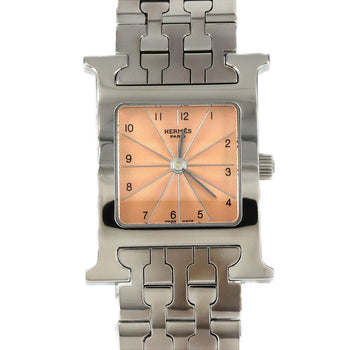 Hermes H Watch Hh1.210 Ss Quartz Wristwatch