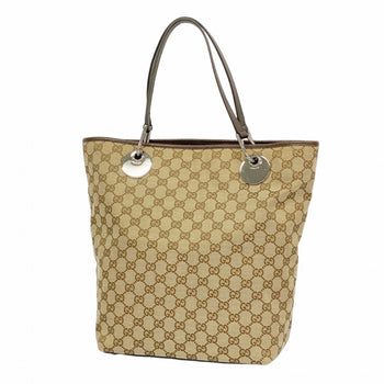 Gucci Gg Canvas Tote Bag 120836 Brown