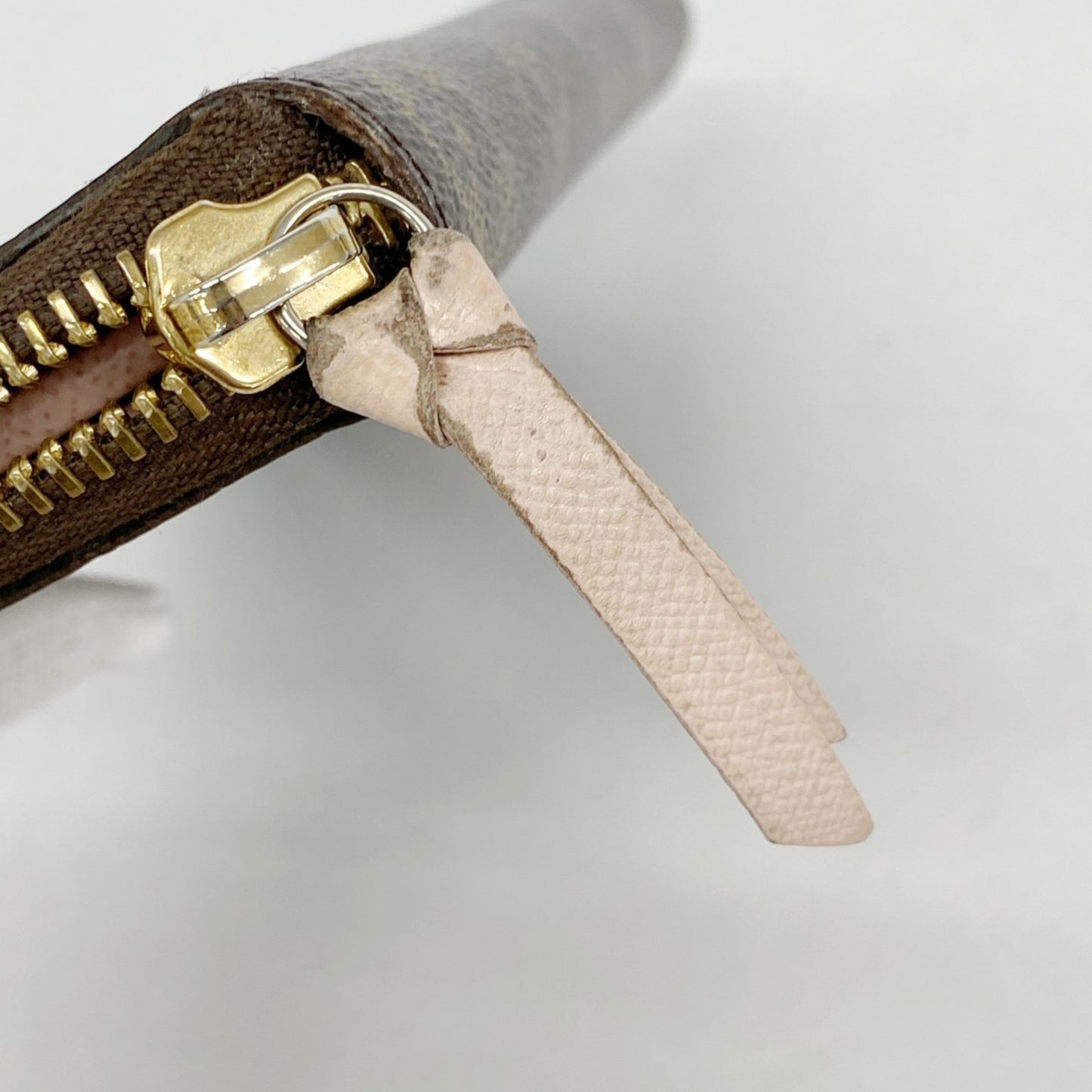 Louis Vuitton Monogram Portefeuille Clemence Long Wallet M61298 Brown Rose Ballerine