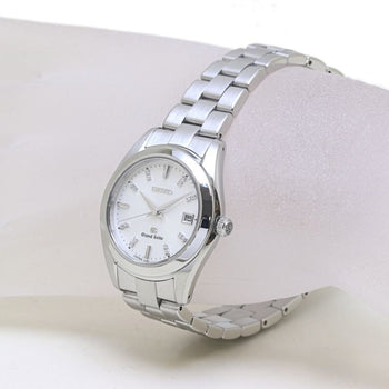 Seiko Grand Seiko Stgf073 4J52-0Ab0 White Shell Diamond Watch