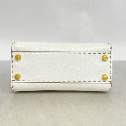 Fendi Selleria Peekaboo Leather Handbag