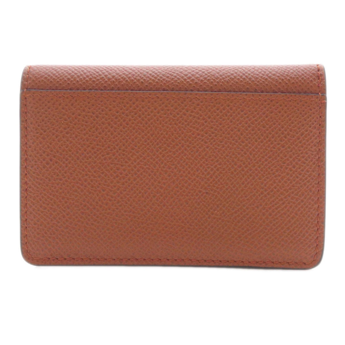 Salvatore Ferragamo Gancini Business Card Holder/Card Case In Calf Leather
