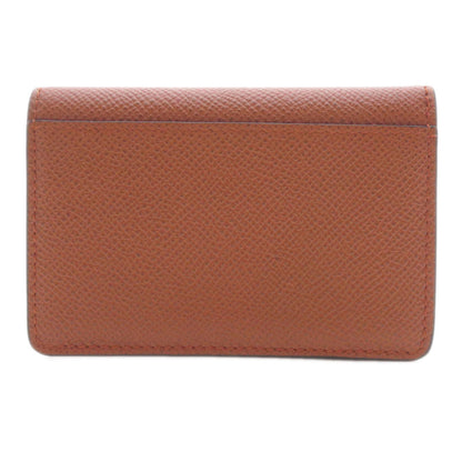 Salvatore Ferragamo Gancini Business Card Holder/Card Case In Calf Leather