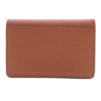 Salvatore Ferragamo Gancini Business Card Holder/Card Case In Calf Leather