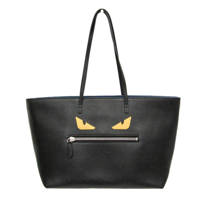 Fendi Roll Bag Monster Bugs 8Bh185 Women'S Leather Tote Bag Black