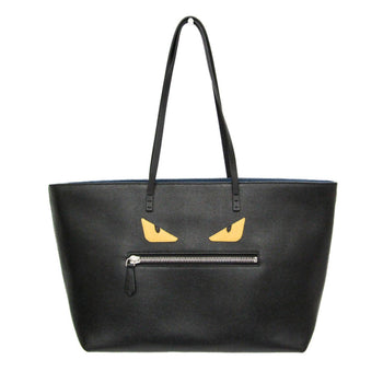 Fendi Roll Bag Monster Bugs 8Bh185 Women'S Leather Tote Bag Black