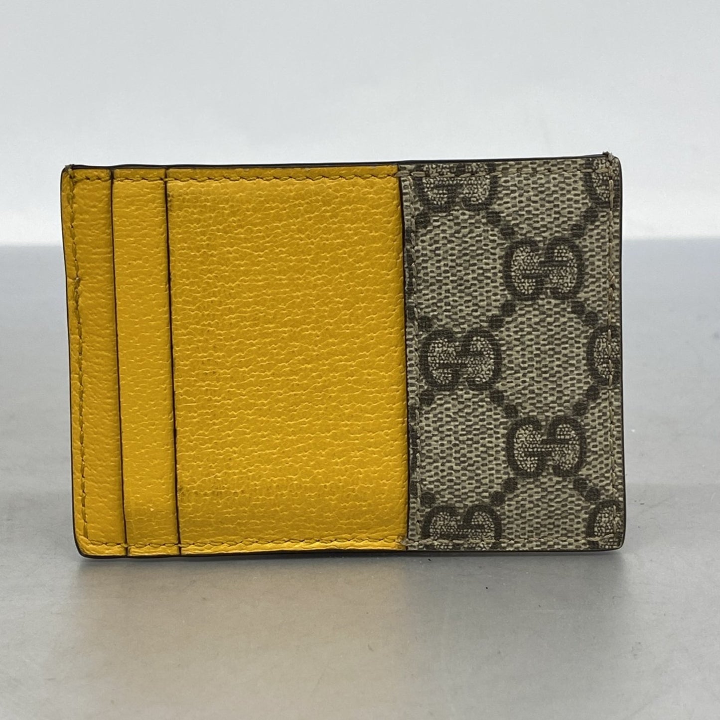 Gucci Gg Supreme Business Card Case 597557 Beige/Brown