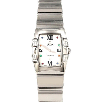Omega Constellation Quadrella D-8P 1585.79 Stainless Steel Quartz Watch