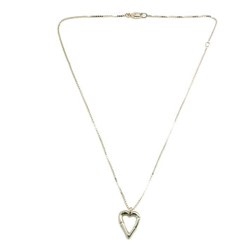 Gucci Heart Bamboo Pendant Necklace In Sterling Silver (925) - Long Necklace