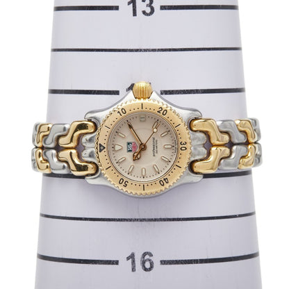 Tag Heuer Cell Watch Wg1421-0 Quartz Beige Dial Stainless Steel Plated