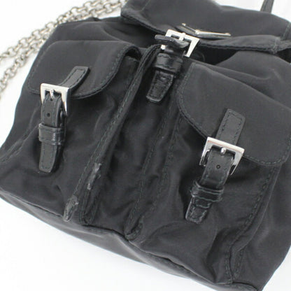 Prada Prada Shoulder Bag Mini Backpack Nylon Black 1Bh029
