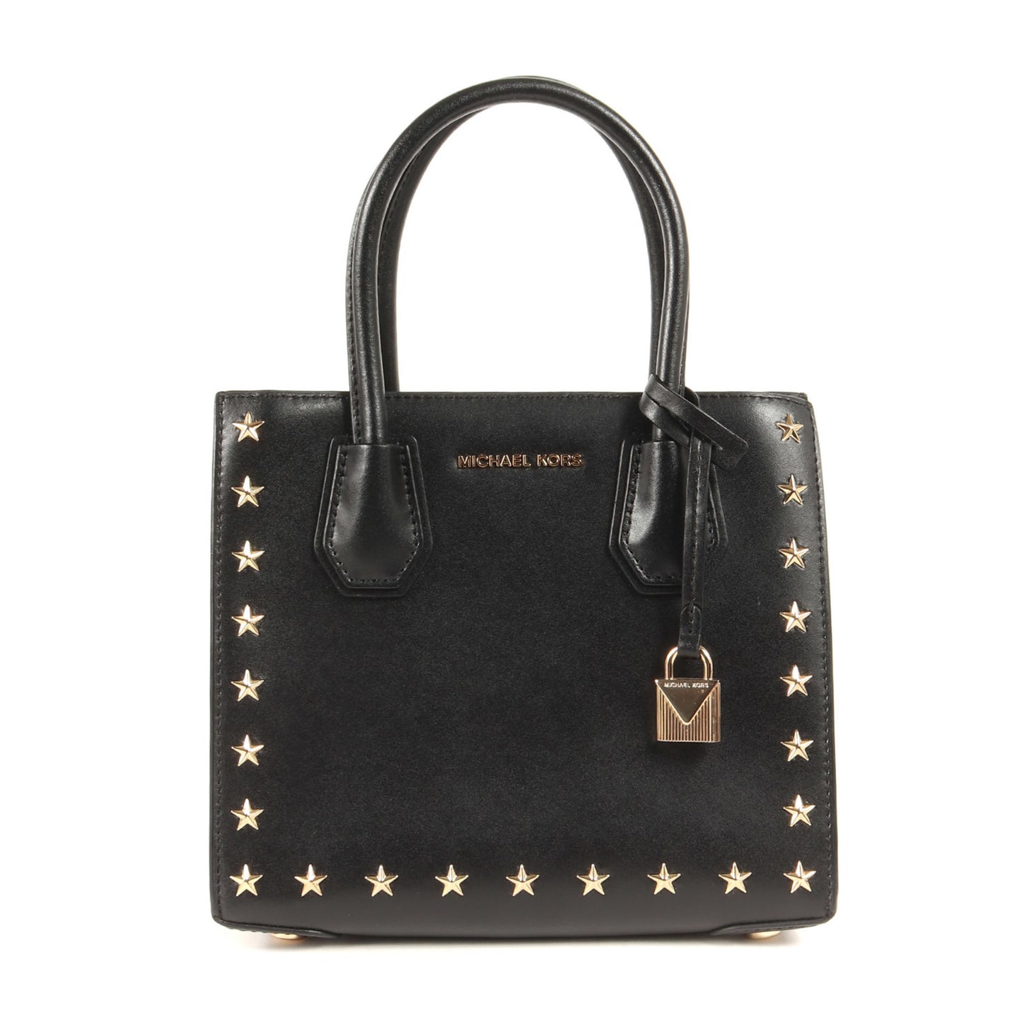 Michael Kors Black Star Studs Handbag/Shoulder Bag Leather