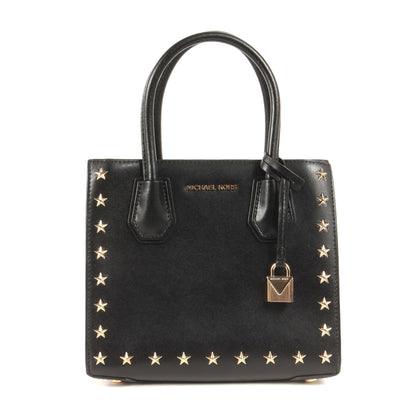 Michael Kors Black Star Studs Handbag/Shoulder Bag Leather