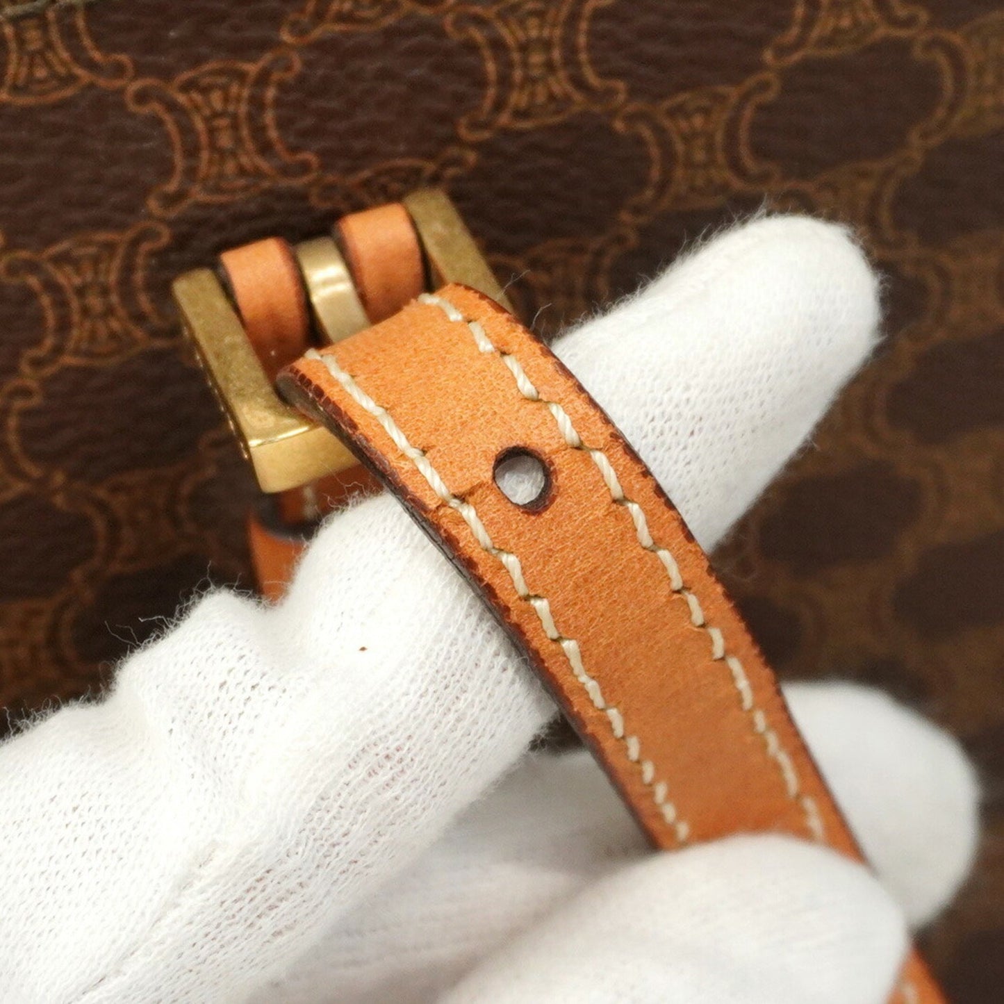 Celine Tote Bag Macadam Brown