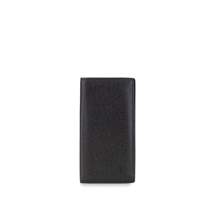 Louis Vuitton Taiga Portefeuille Brazza Long Wallet M32572 Ardoise Black Leather