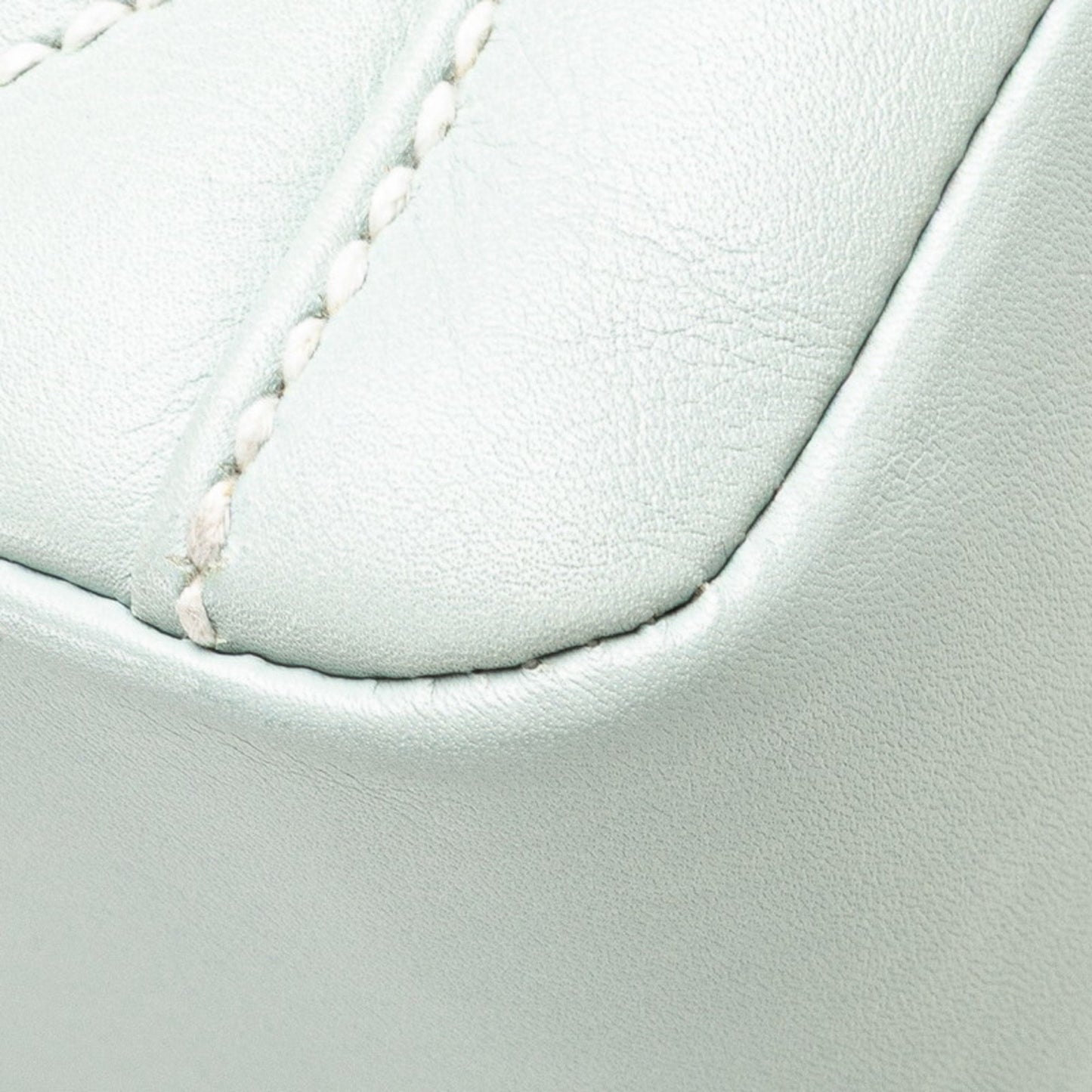 Chanel Coco Mark Wild Stitch Handbag In Light Blue Lambskin