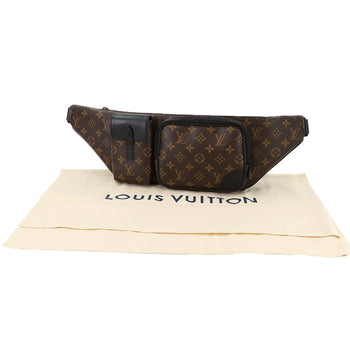 Louis Vuitton Louis Vuitton Monogram Macassar Christopher Bum Bag Body Waist Pouch Black M45337