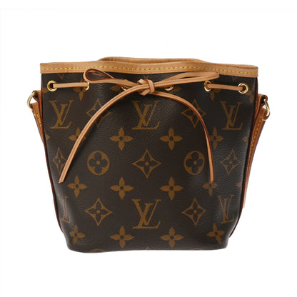 Louis Vuitton Monogram Nano Noe 2-Way Brown M81266 Women'S Canvas Shoulder Bag