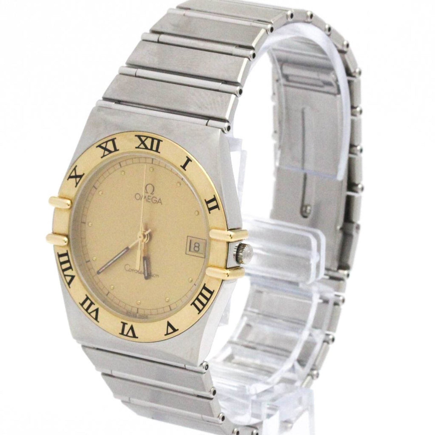 Omega Constellation 18K Gold Steel Quartz